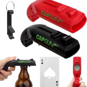 Pack of 2 Cap Gun Bottle Opener Gun, Funny Shot Bottle Opener