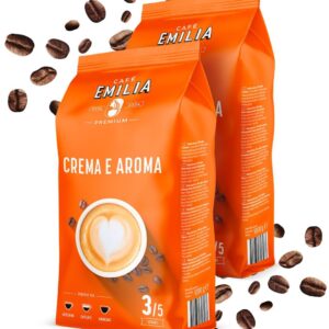 Café Emilia Crema e Aroma Coffee Beans Thickness 3/5 2 x 1 kg