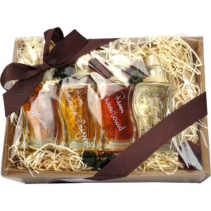 Präsent ‚Papa’s Rumreise‘ Gift Basket 4 Varieties Rum Barrique Gift Service Germany 1 Piece
