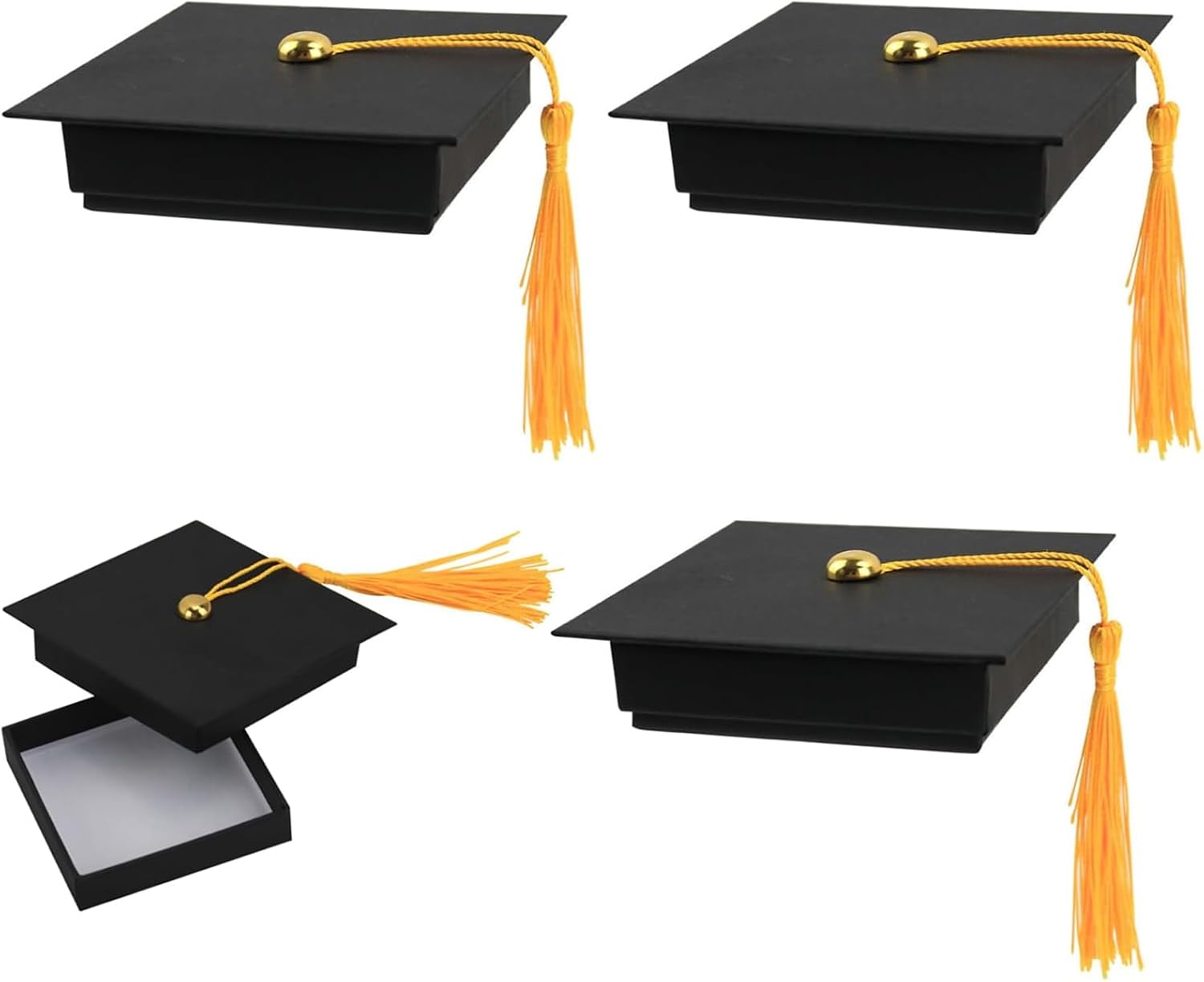 Pack of 3 Graduation Decoration, Fold-Free Direct Use, Graduation Gift, Student, Graduation Hat, Graduation Gift, Gift Box for Graduations, Packaging, Sweets, Chocolate
