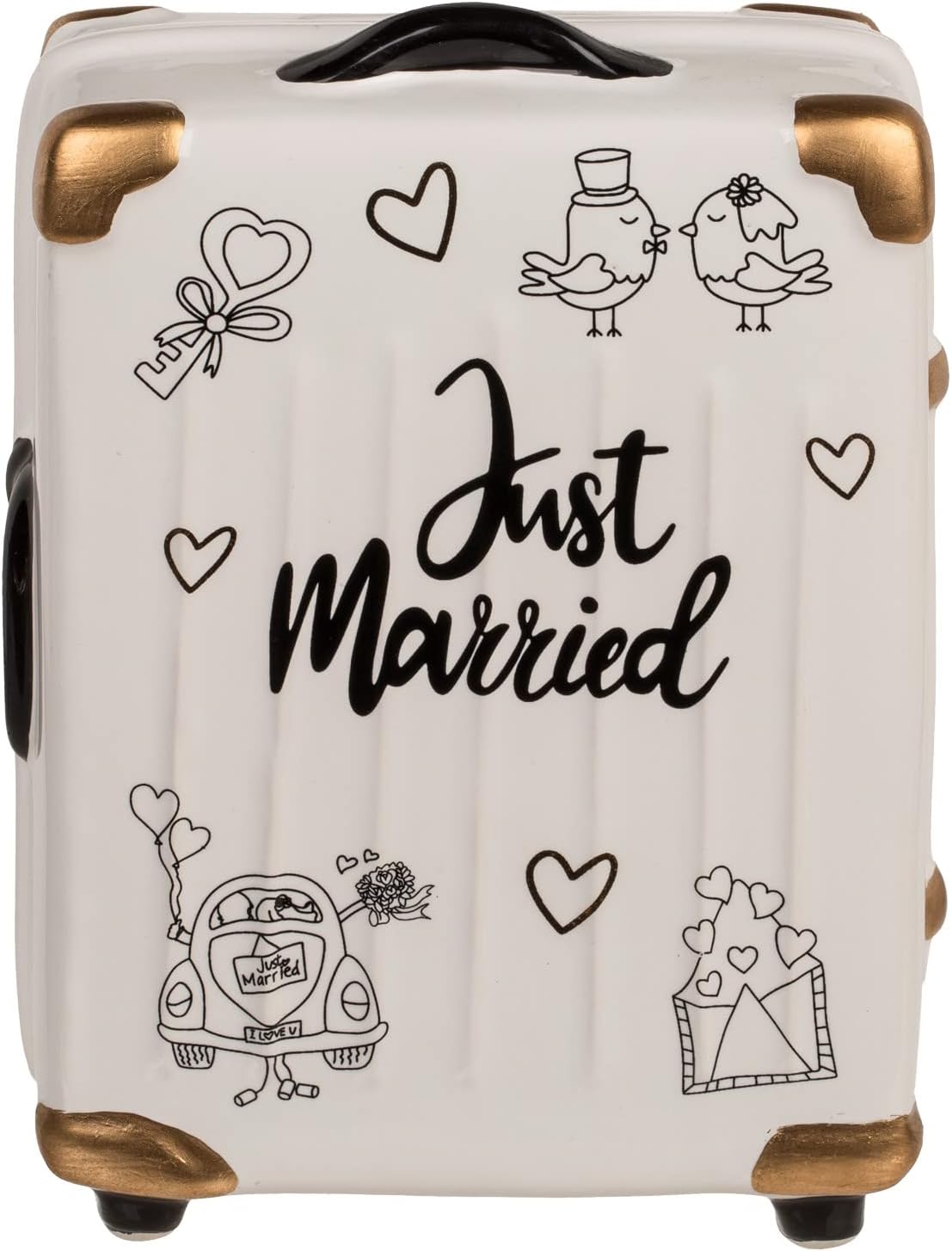 Money Box Bride and Groom Money Gift Idea Wedding Gift Trolley Suitcase