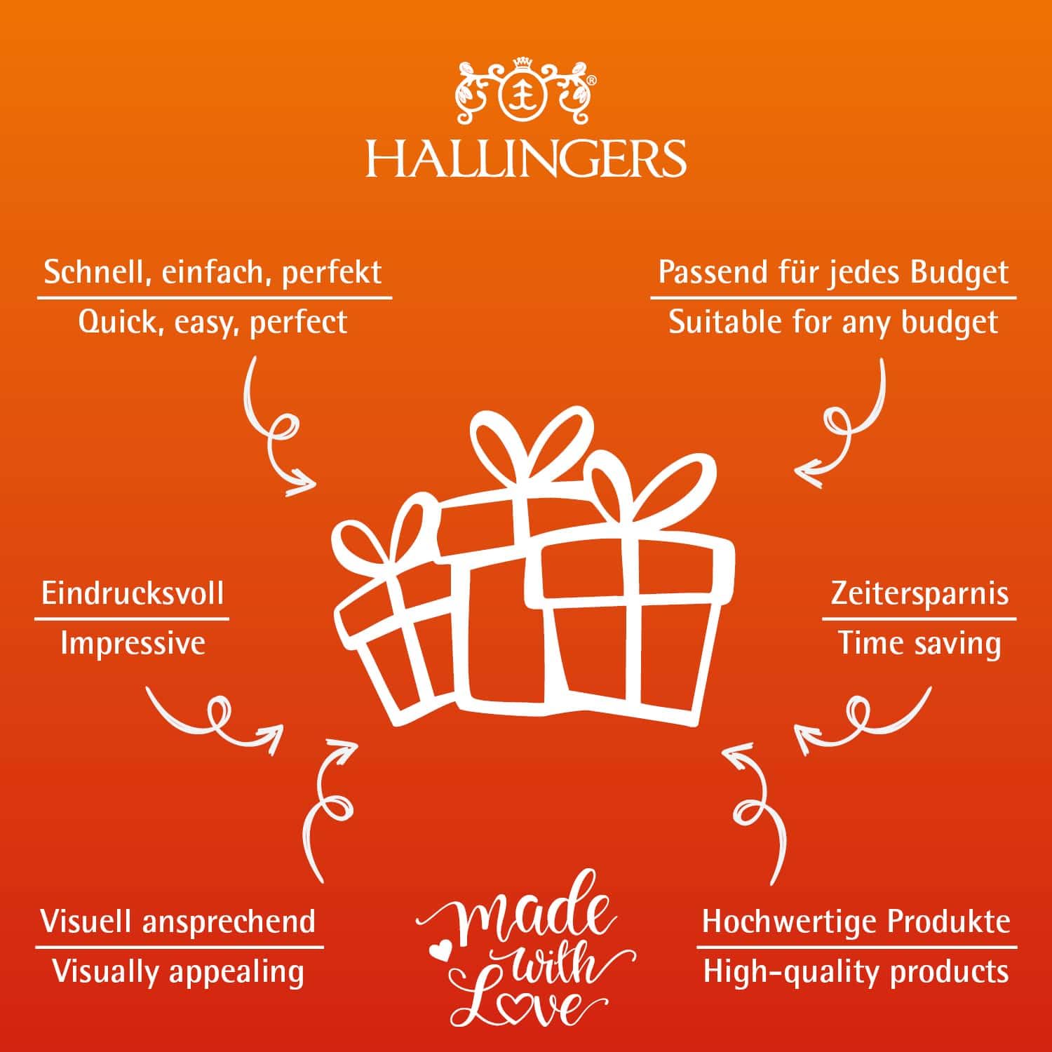 Hallingers Genuss Manufaktur Delicatessen Easter Gift Set - XXL Gift Basket "Easter Box Orange" Large Easter Nest with 90 Chocolate Easter Eggs with & without Alcohol, Easter Baskets for Women Men – Bild 3