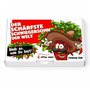 Schlump-Chili The sharpest son-in-law in the world - a great gift for a birthday or as a thank you, ideal as a fun, extraordinary gag gift