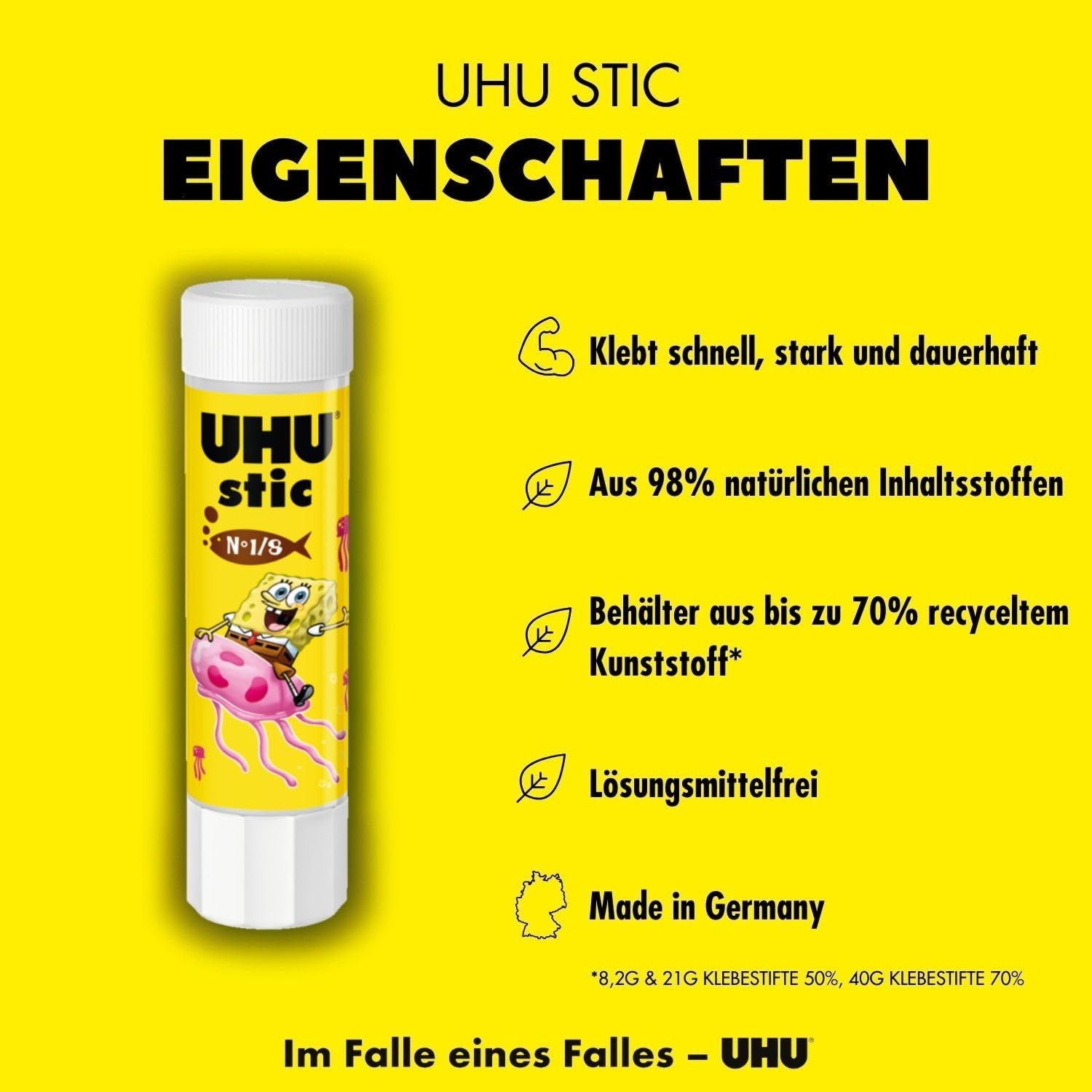 UHU stic Glue Stick BTS 2026 SPONGEBOB 5 x 8.2 g – Bild 2