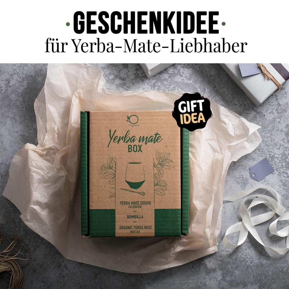 ORIGEENS MATE TEE SET mit Mate Becher, Bombilla, und BIO Yerba Mate Tee | Design Mate Tee Becher aus Keramik - Portugal | Originelles Geschenkset – Bild 5