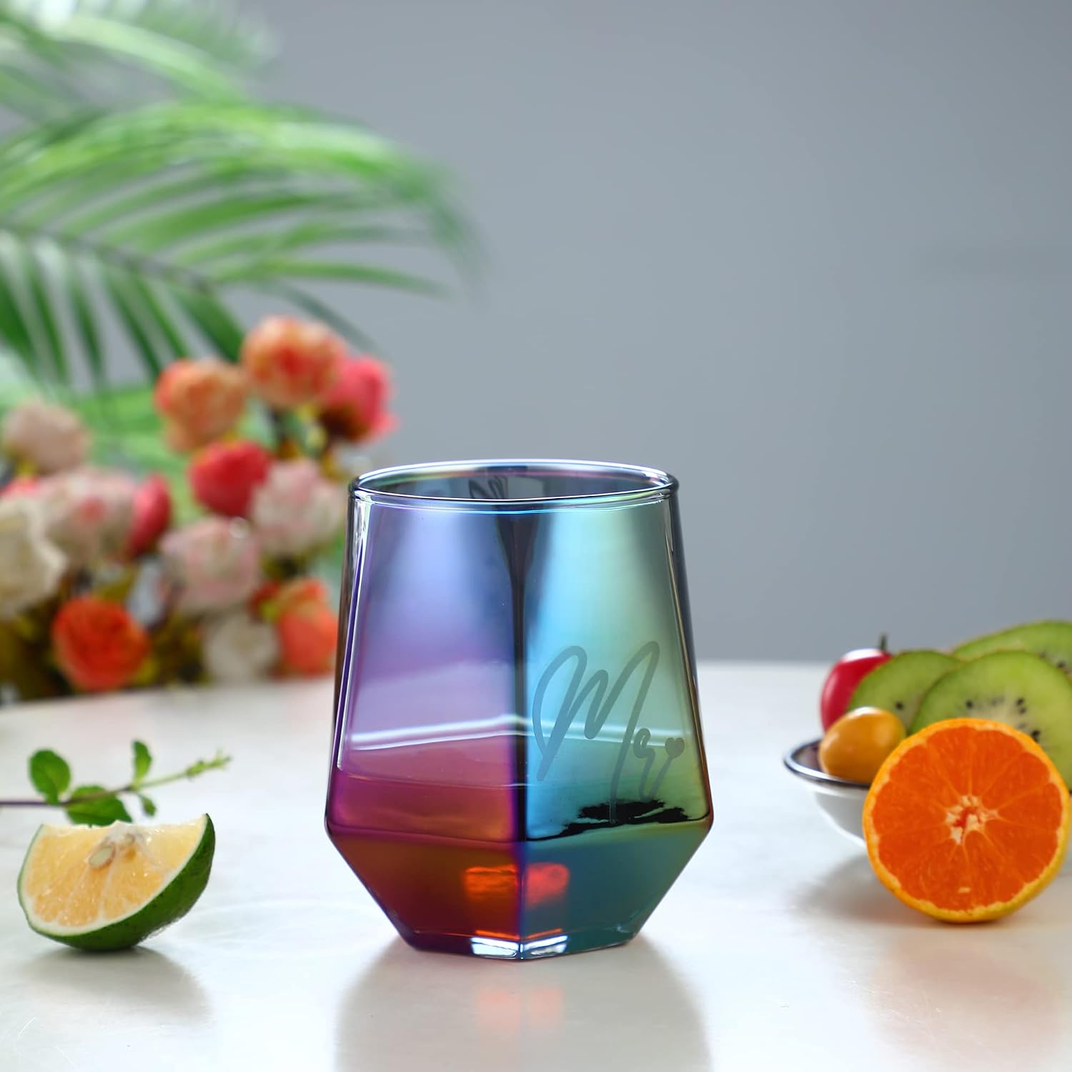 BigNoseDeer Mr and Mrs Pair of Glasses, Wine Glass Cup Set, Wedding Mug for Bride and Groom, Wine Glasses Gifts for Couple Anniversary, Gifts for Bridal Shower, Engagement, Christmas, Valentine's Day – Bild 9