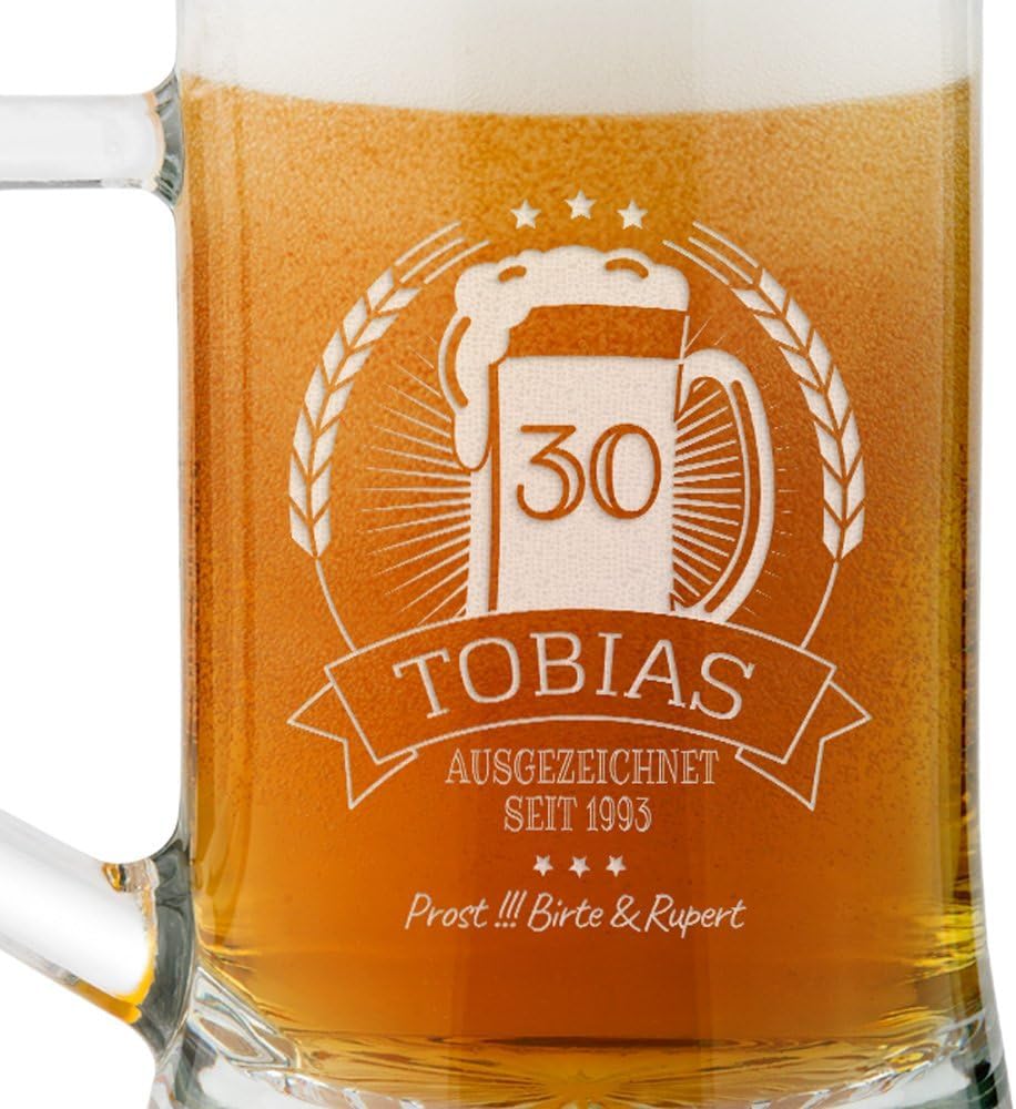 Maverton Beer Mug 500 ml with Engraving, Personalised Gifts for Men – Bild 9