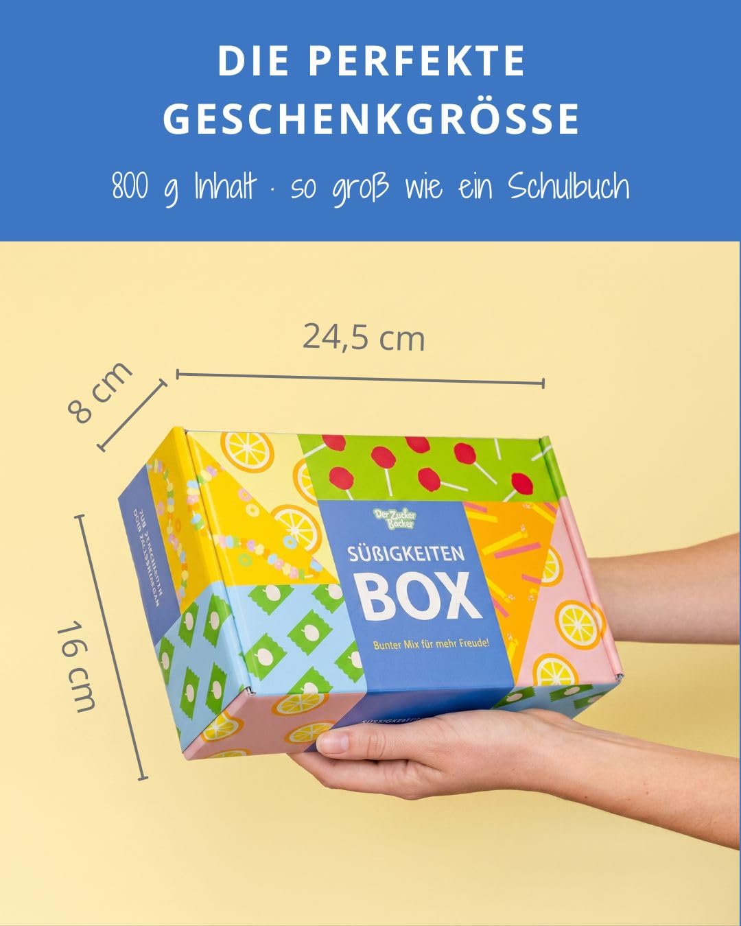 Der Zuckerbäcker Retro Mix 132 Pieces 800g Kids Candy Box – Bild 3