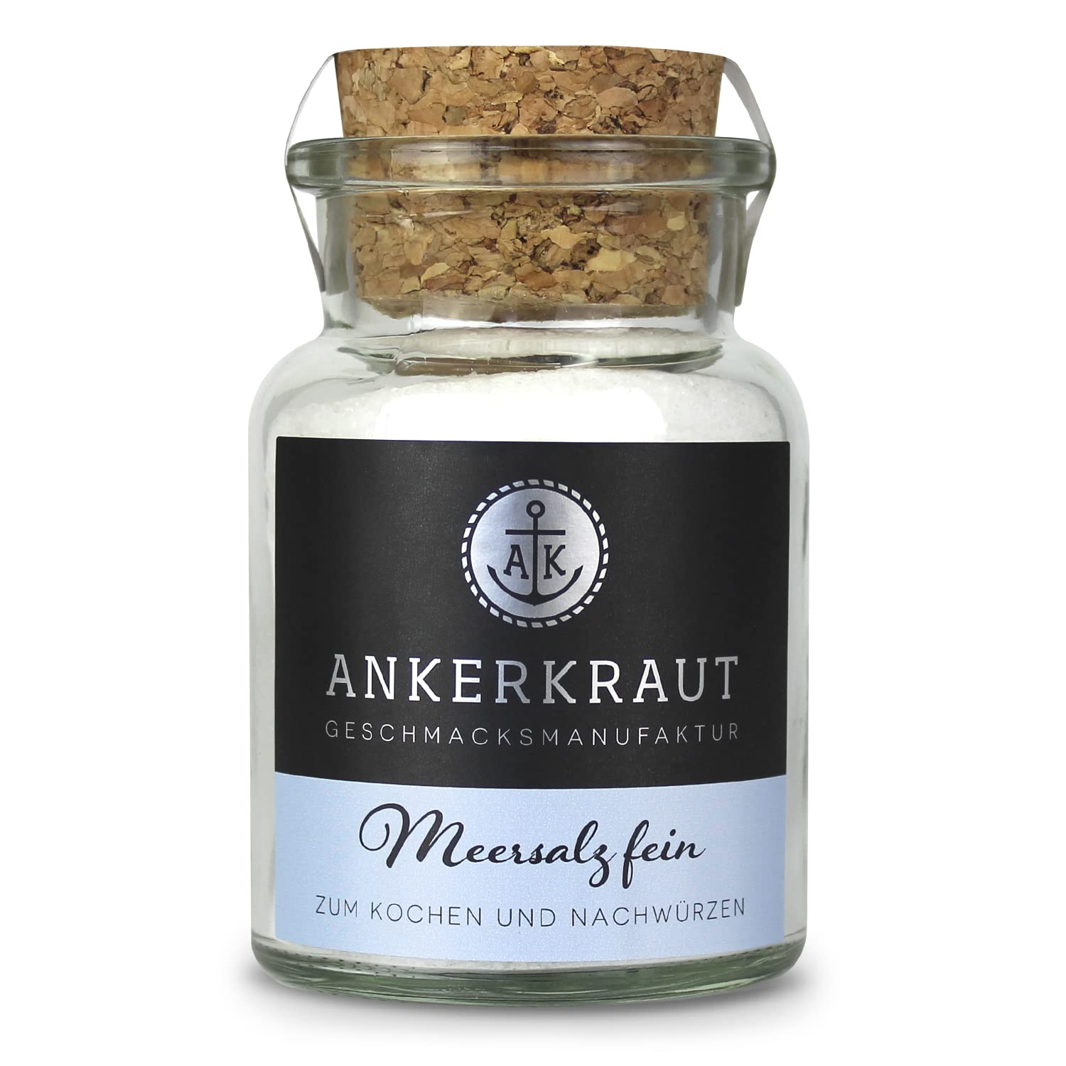 Ankerkraut Housewarming Gift Box of 2, Gift for Housewarming of Bread Spice and Sea Salt Fine, in Cork Glass – Bild 2