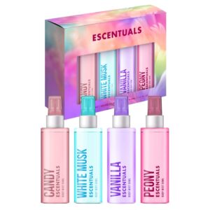 Escentuals Mini Mist Women’s Fragrance Body Spray Gift Set 4 x 50 ml