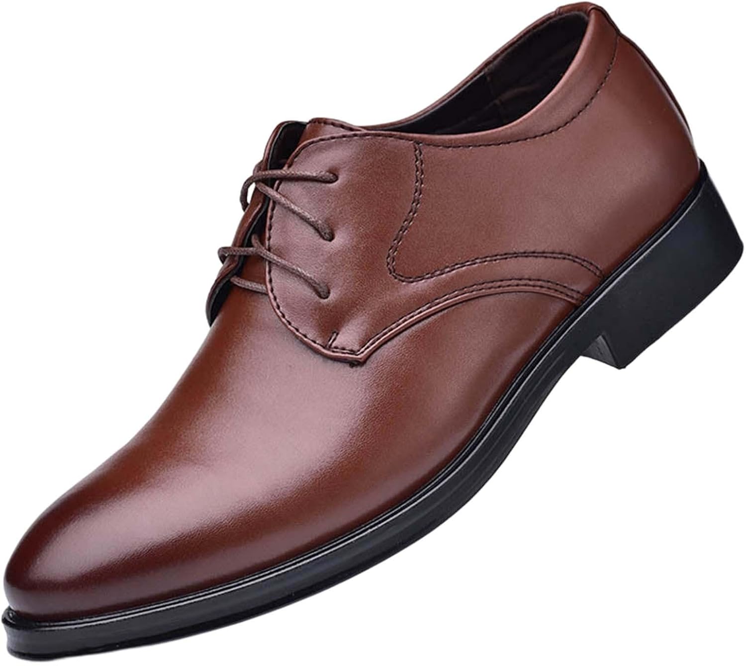 Business Shoes Men's Suit Shoes Classic Business Leather Shoes Derby Oxfords Wedding Shoes Suit Shoes Men's Lace-Up Shoes Classic Business Derby Formal Business Casual Shoes