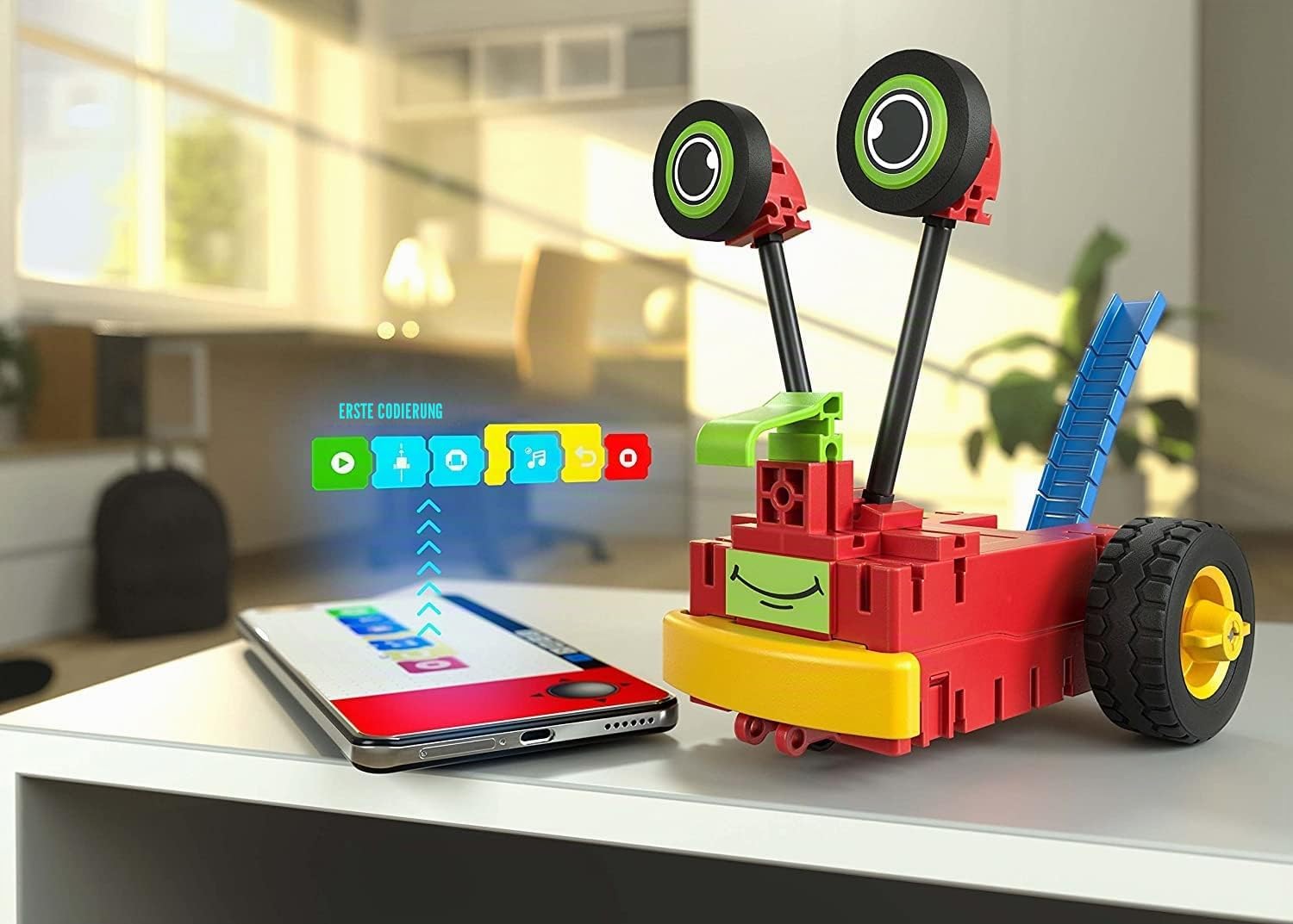 fischertechnik 559889 ROBOTICS Early Coding, Kit for Children from 5 Years, Experiment Box for 3 Robot Models, for Building & Programming, with Motors & Sensors – Bild 5