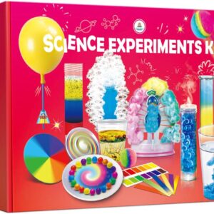 UNGLINGA 40+ Experiments for Children, Experiment Gifts Boys Girls Chemical Building Kit Experiment Box Laboratory Children Creative Gift Ideas Toy