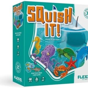 FlexiQ Squish It! – Responsive Card Game with Sea Creatures | Family Game from 6 Years | 2-6 Players, Approx. 10 Minutes Playing Time | Educational Game to Promote Perception