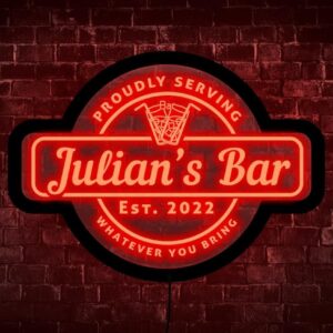 Personalised Bar Neon Sign, Personalized Bar Light Sign, Bar Light Sign, Bar Neon Light, Custom Bar LED Sign, Home Bar Neon Sign, Gift for Drinkers