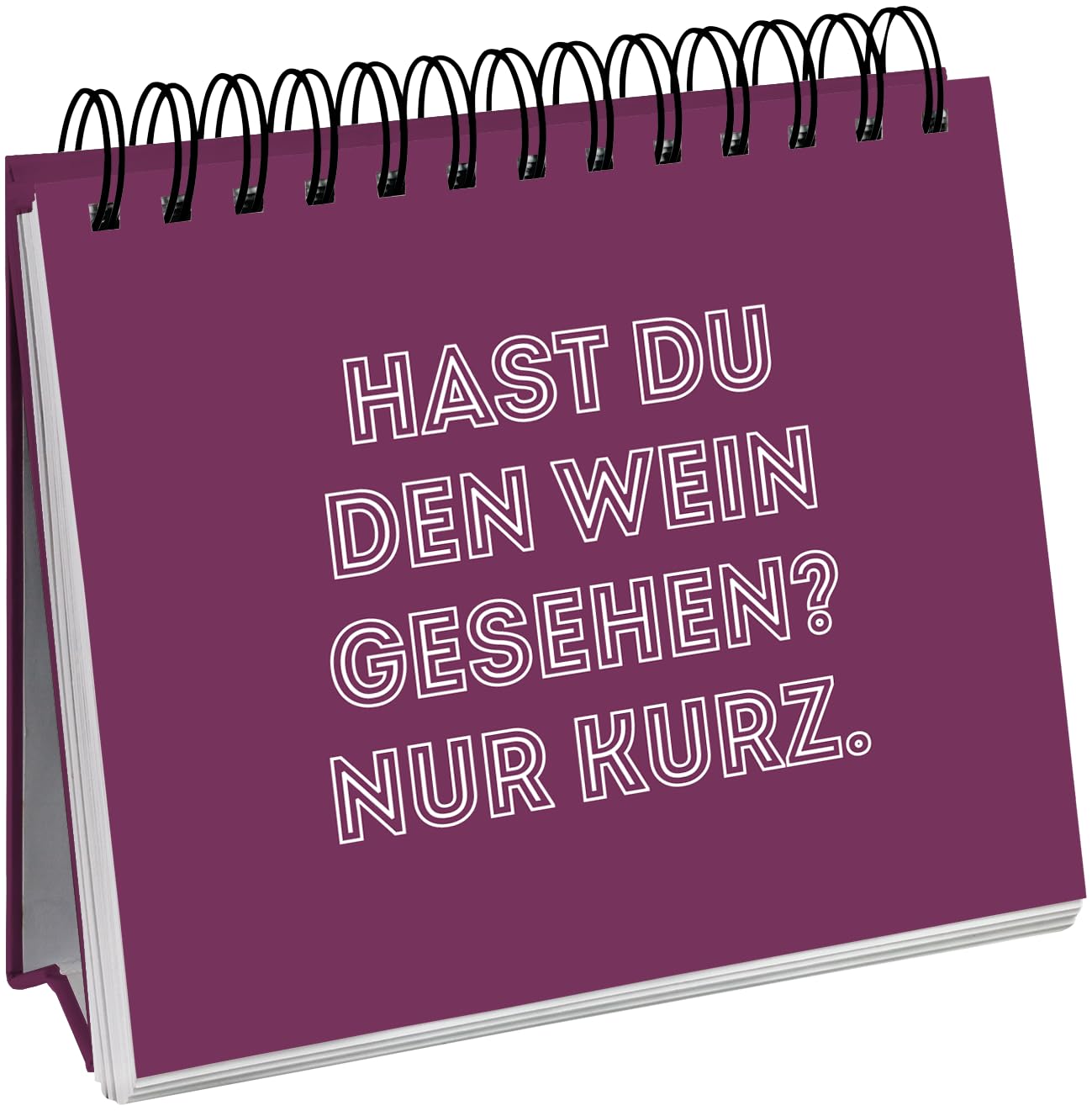 Man muss auch mal Wein sagen können.: Witziges Geschenk mit lustigen Sprüchen für Weinliebhaber | Aufsteller mit lustigen Sprüchen (Geschenke für Kolleg*innen und rund um das Büro) – Bild 8