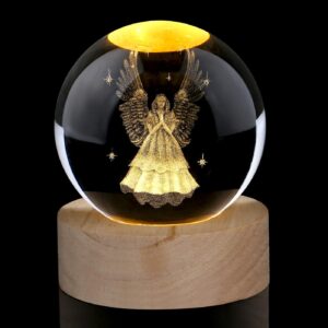 60mm Angel Glass Ball Decoration, Crystal Ball Gift