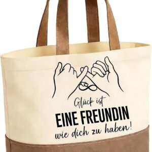 Personalised Gifts Best Friend Fabric Bag with Saying Gift for Girlfriend Everyday Shopping Market Girlfriends Gift Tote Bag Women for Birthday Christmas Thank You