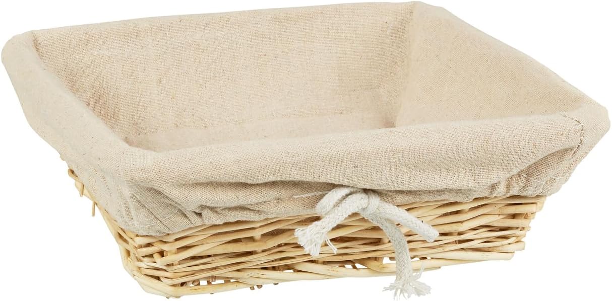 METRO Professional Square Wicker Basket Stackable 25 x 25 x 8 cm - Single – Bild 2