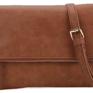 Gladdon Small Handbag Women's Shoulder Bag PU Leather Shoulder Bag Brown