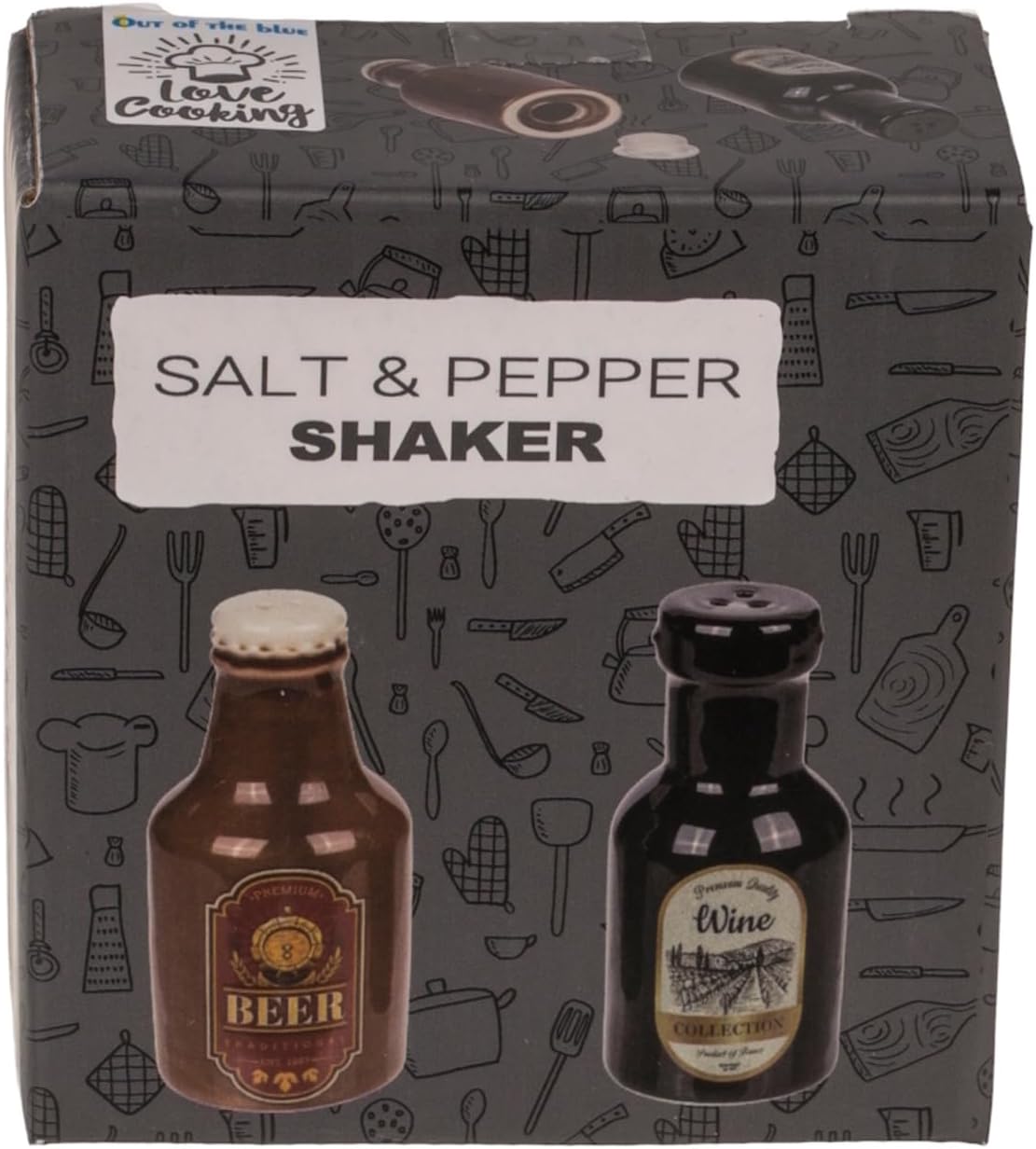 Out of the blue Salt and Pepper Shaker Beer & Wine Spice Shaker Salt Shaker – Bild 5