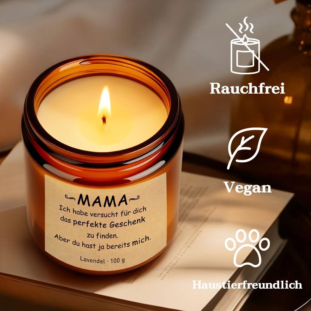 Mother's Day Gift Mum Gift, Funny Candle Gifts for Mum, 3.5 oz Lavender Scented Candle in Glass, Gift Ideas for Mother Birthday Gift Christmas Gifts Funny Gifts Mother's Day – Bild 4