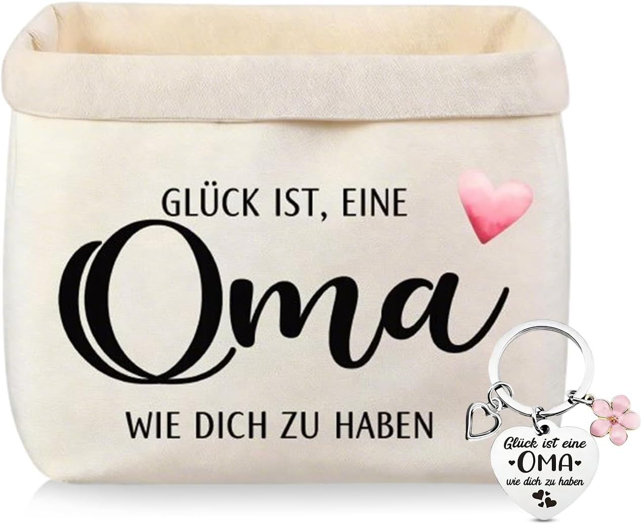 Scinzene Best Grandma Gift, Bread Basket with Keyring - Gift Grandma Birthday, for Birthday, Christmas, Mother's Day from Grandchildren