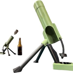 Beer Bottle Opener Mortar Design Automatic Bottle Cap Ejection with Push Mechanism, Funny Hands Free Bottle Opener for Home Bar, Party for Men, Ideal for Home Bar & Parties