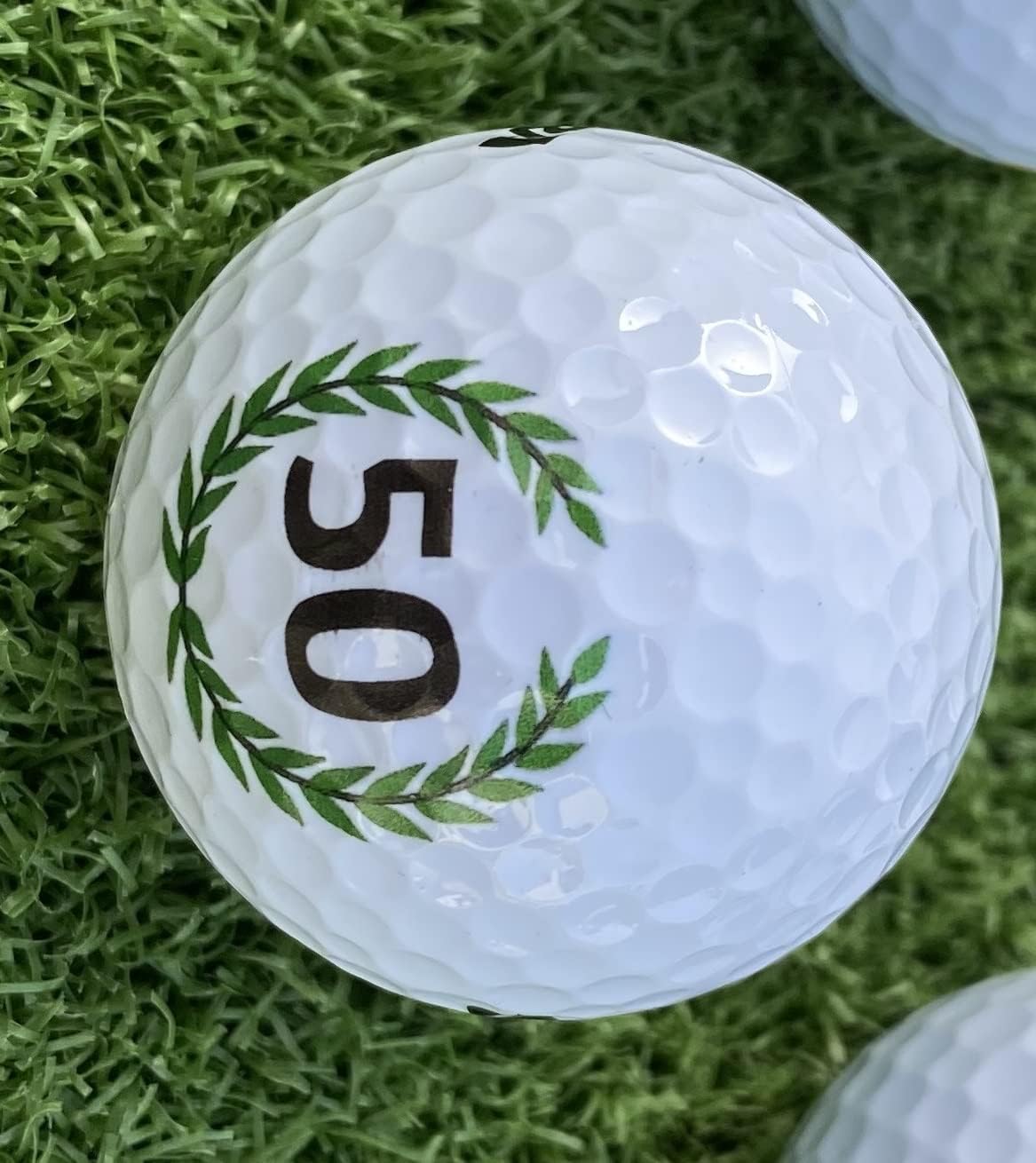 Set of 3 50th Birthday Golf Balls with Happy Birthday Motif – Bild 6
