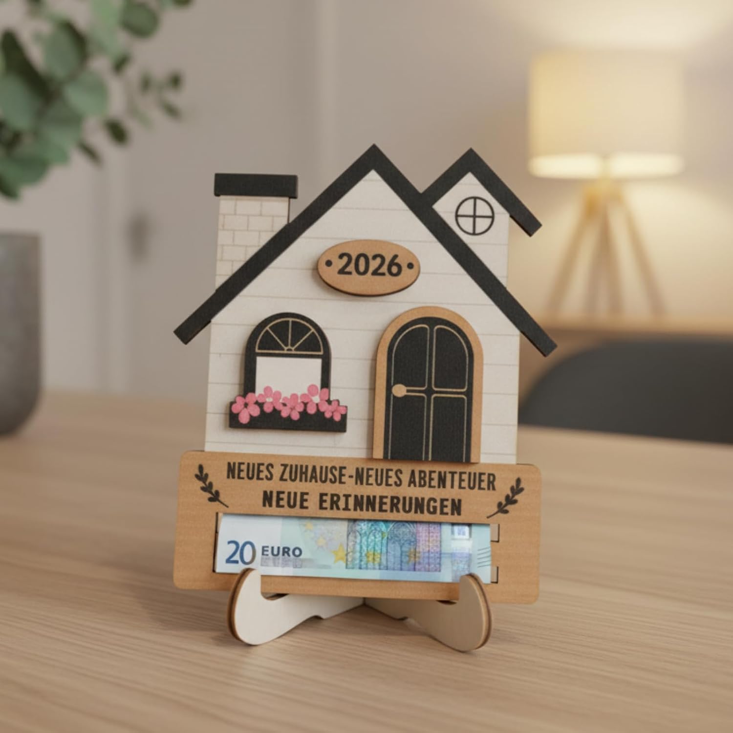 Housewarming Gift House Apartment New Home Money Gift Packaging Housewarming Money Gift Made of Wood for Home House Moving New Apartment – Bild 7