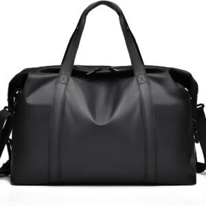 Reisetasche für Ryanair Handgepäck 40x20x25, Wasserdichtes PU Leder Reise Tasche mit Schulterriemen