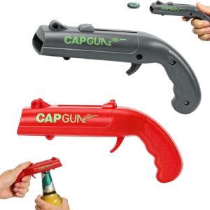 Pack of 2 Cap Gun Bottle Opener Gun, Funny Beer Opener