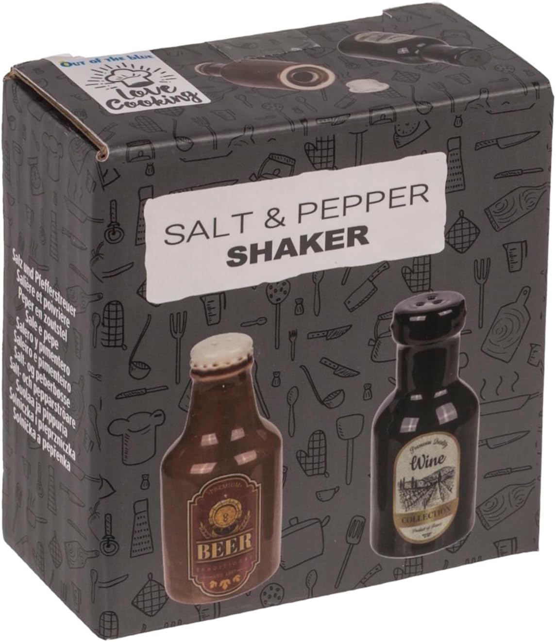 Out of the blue Salt and Pepper Shaker Beer & Wine Spice Shaker Salt Shaker – Bild 4