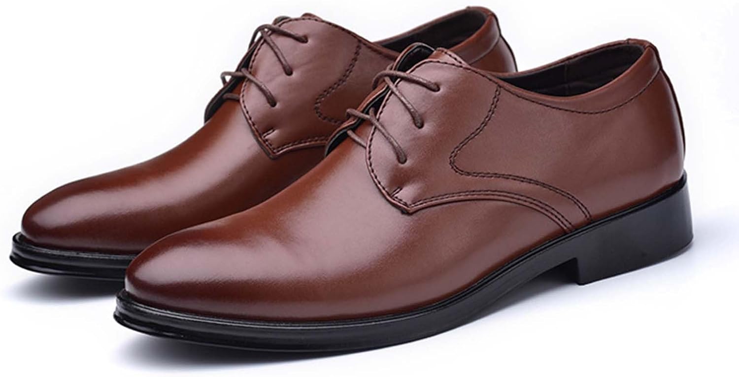Business Shoes Men's Suit Shoes Classic Business Leather Shoes Derby Oxfords Wedding Shoes Suit Shoes Men's Lace-Up Shoes Classic Business Derby Formal Business Casual Shoes – Bild 6