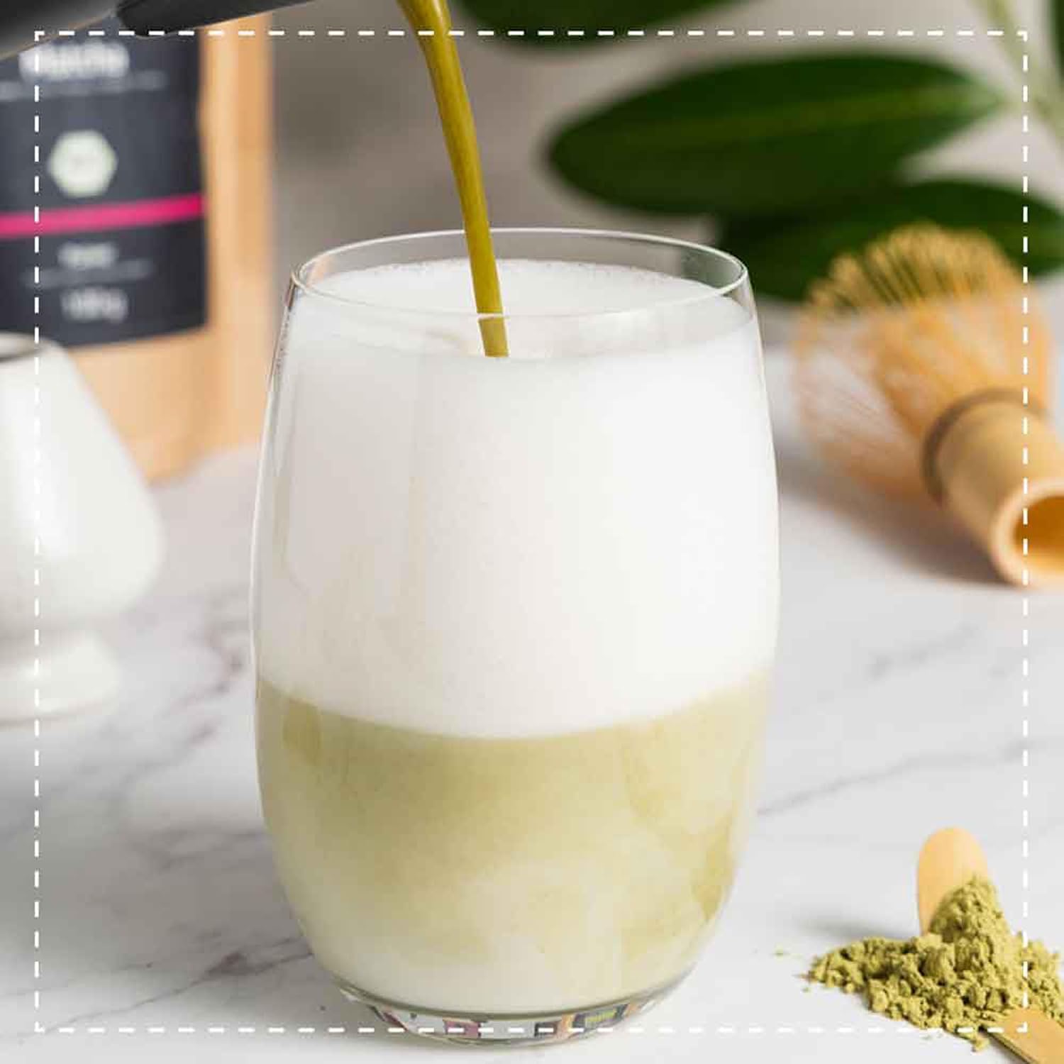 Matcha Tea Organic Set XXL - 100 g Organic Matcha Tea + Matcha Broom + Matcha Spoon - 100% Matcha from Sustainable Cultivation - Biotiva – Bild 4