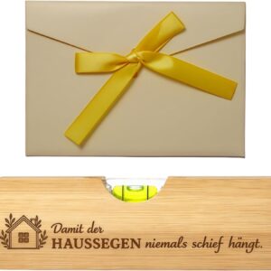 Housewarming Gifts Home, Spirit Level with Bottle Opener Made of Bamboo Wood