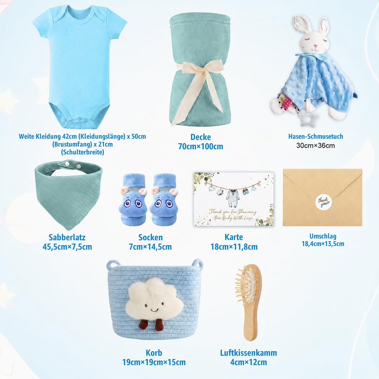 Baby Gift Set 10-Piece Newborn Gift Baby Gifts Boys Girls – Bild 2