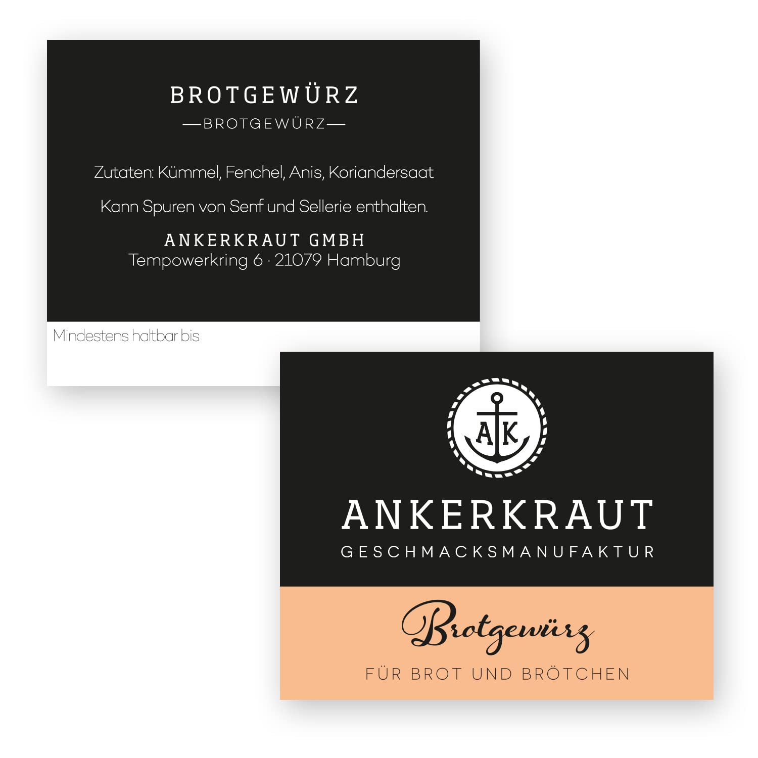 Ankerkraut Housewarming Gift Box of 2, Gift for Housewarming of Bread Spice and Sea Salt Fine, in Cork Glass – Bild 5