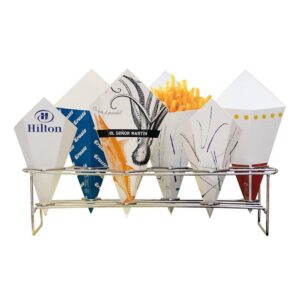 Carry bag, 6 cones Pommis 45 x 14 x 10.8 cm, silver, rust-proof, 1 un.
