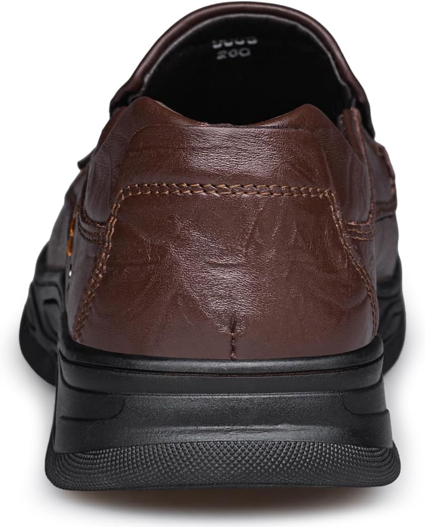 Men's Casual Shoes Slip On Loafers Leather Shoes for Dress Business Work Office – Bild 5