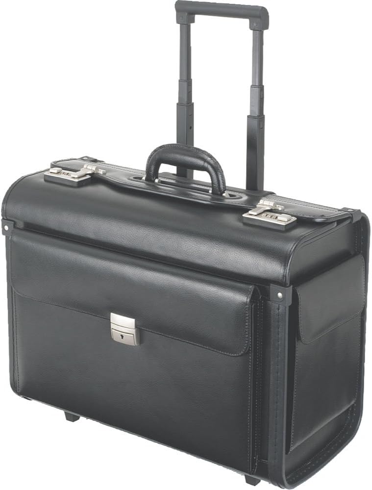 Alassio - 92301 SILVANA - trolley pilot case, wheeled, imitation leather, black – Bild 7