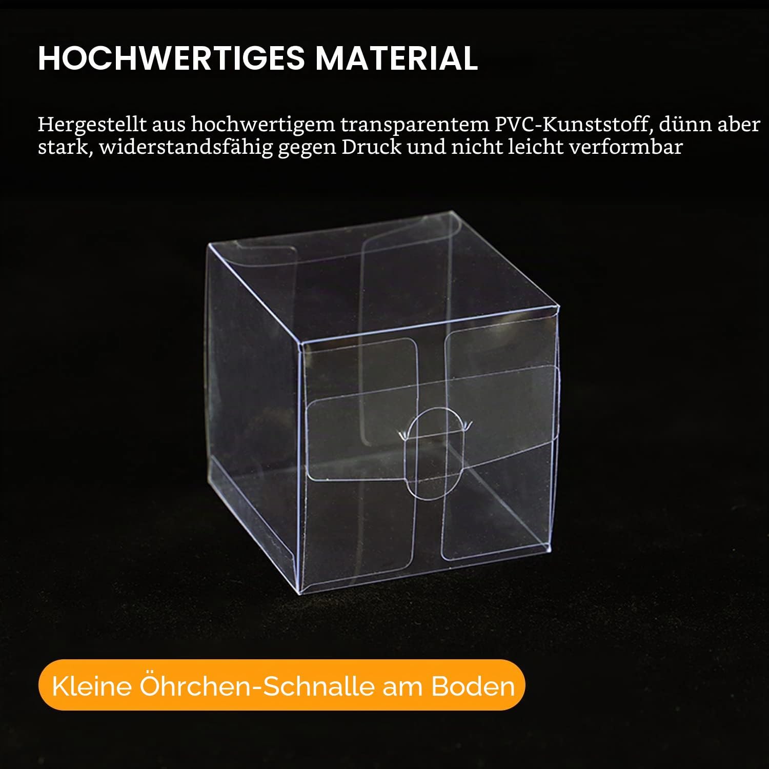25 Pieces Transparent Gift Boxes Folding Plastic Candy Chocolate Gift Box Wedding Party Birthday Christmas (5 x 5 x 5 cm) – Bild 4
