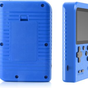 Handheld Game Console, Retro Handheld Console with 500 Classic FC Games, 3 Inch LCD Screen, Retro Game Console for Two Player Games and TV Output, Children and Adults (Blue)