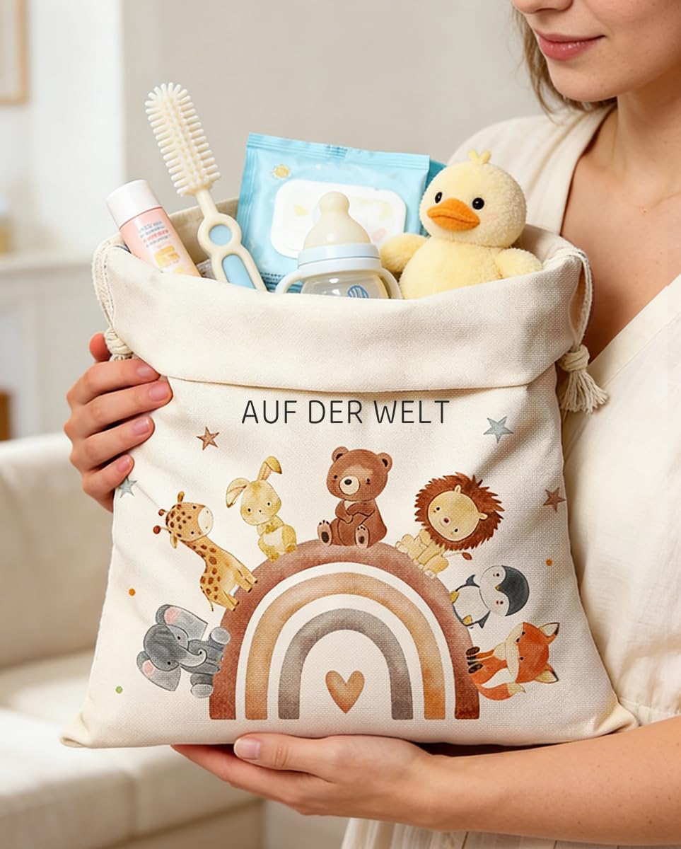 XL Birth Gift Bags Made of Canvas, Gift for Birth Boy Girl – Bild 3