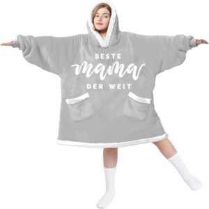 Mother's Day Gifts for Mum, Blanket with Sleeves, Best Mum Gift for Mother's Day, Birthday, Christmas, Gifts for Mother from Daughter Son