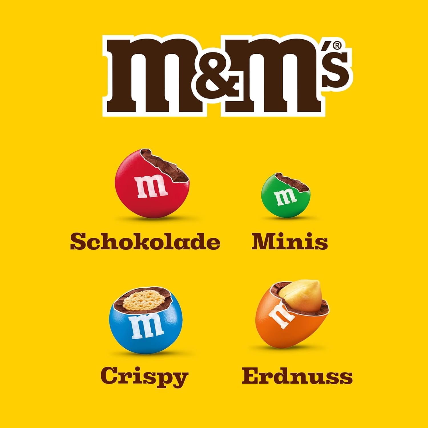 M&M'S Dankeschön Snack Mix I Peanut, Crispy, Chocolate, Chocolate Minis I 4 Varieties I 9 Packs I 724 g I Gift Box with Sweets – Bild 8