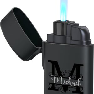 Geschenkfreude Lighter Personalised with Name – Windproof Lighter