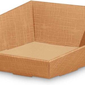 Seta Gift Basket Hexagonal Natural Medium 29.5 x 24.5 x 13 cm Pack of 25