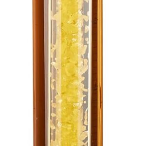 Relaxdays Beer column with tap, 2.5 L, drinks dispenser with cooling, beer tower garden, petrol pump, transparent/black