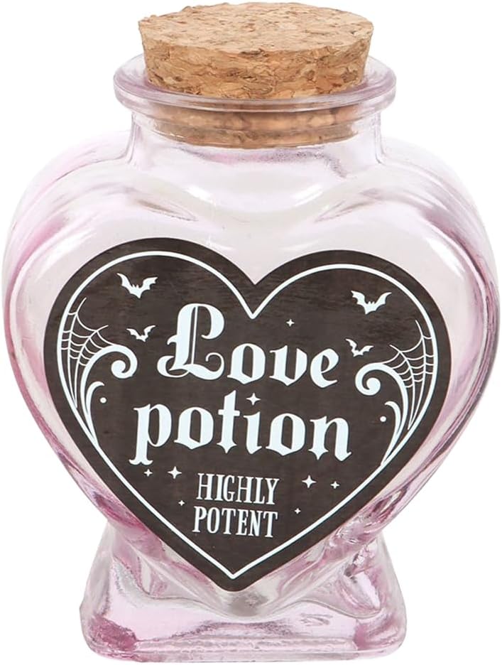 Love Potion Decorative Glass Heart Potion Bottle – Bild 3